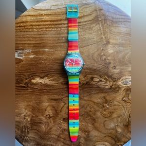 Swatch casual multicolor watch for women